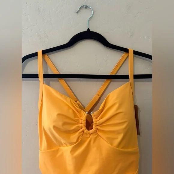 SHAPELLXSmart Sculpt U-Ring Cut Out Shaping Swimsuit